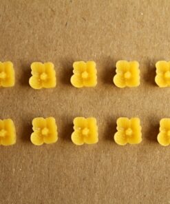 CLOSEOUT - 10 pc Yellow Sakura Blossom Cabochon 7mm | RES-096