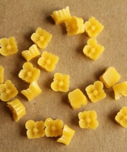 CLOSEOUT - 10 pc Yellow Sakura Blossom Cabochon 7mm | RES-096