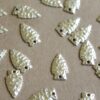 2 pc. Silver Plated Brass Arrowheads: 19mm by 11mm - made in USA | SI-053