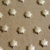 16 pc. Tiny Silver Plated Brass Sunbursts : 9mm - made in USA | SI-113
