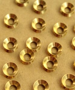 50 pc. Raw Brass Tapered Spindle Beads, 9mm by 4mm | FI-242*