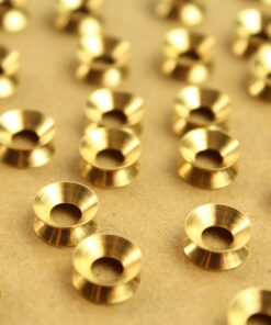 50 pc. Raw Brass Tapered Spindle Beads, 9mm by 4mm | FI-242*