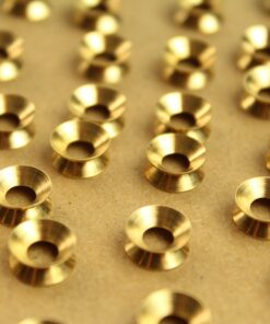 50 pc. Raw Brass Tapered Spindle Beads, 9mm by 4mm | FI-242*