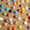 100 pc. Multi Colored Round Porcelain Cabochons, 7 - 8mm diameter | MIS-080
