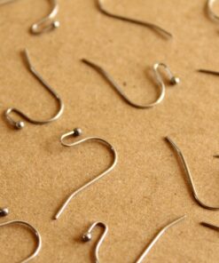 50 pc. Stainless Steel Ball End Earwires 22mm long | FI-375