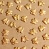 16 pc. Tiny Raw Brass Butterfly Charms: 7mm by 6.5mm - made in USA | RB-864