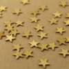 30 pc. Small Raw Brass Stars: 10mm by 10mm - made in USA | RB-006