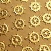 8 pc. Raw Brass Ships Wheel Charms, 18mm by 16mm - made in USA Nautical Yacht Ship Sea Ocean Sail Boat Cruise Steer Captain Pirate | RB-1347