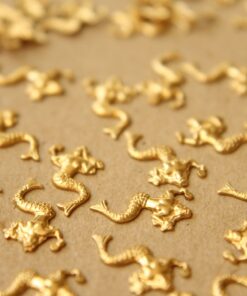 14 pc. Tiny Raw Brass Mermaids: 13mm by 8mm - made in USA | RB-596