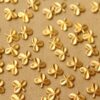 20 pc. Tiny Raw Brass Three Leaf Clovers: 7mm by 6.5mm - made in USA | RB-605