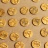 8 pc. Raw Brass Butterfly Coin Stampings: 10.5mm diameter - made in USA | RB-887