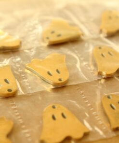 3 pc. Gold Plated Stainless Steel Ghost Charms: 17mm by 16.5mm - Spooky Scary Halloween Ghoul Spector Ghost Hunting | MIS-491