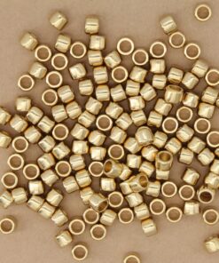 20 pc. Raw Brass Column Beads, 8mm x 6mm | MIS-383*