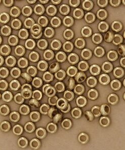 30 pc. Raw Brass Rondelle Spacer Beads, 8mm x 4mm | MIS-387*