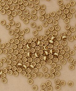 50 pc. Raw Brass Rondelle Beads, 5mm x 3mm | MIS-405*