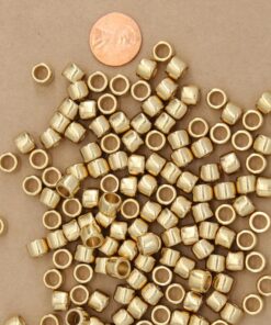 20 pc. Raw Brass Column Beads, 8mm x 6mm | FI-043*