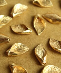 20 pc. Gold Plated Calla Lily Charms, 14mm by 8mm | MIS-307