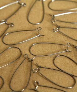 50 pc. Gunmetal Kidney Earwires 33mm | FI-091