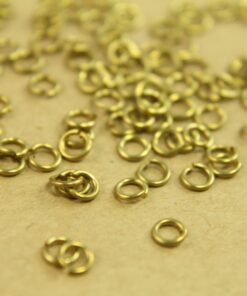 200 pc. 4mm Raw Brass Open Jumprings, 20 gauge | FI-125