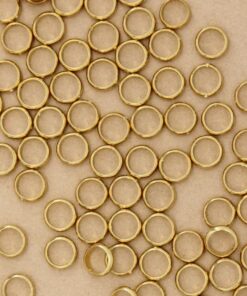 8 pc. Raw Brass Spinner Bead Frames | FI-128*