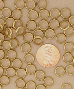 8 pc. Raw Brass Spinner Bead Frames | FI-128*