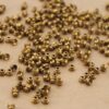 100 pc. Raw Brass Bead Caps, 4mm x 3mm | FI-142*