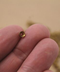 100 pc. Raw Brass Bead Caps, 4mm x 3mm | FI-142*