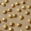 20 pc. Tiny Raw Brass Ladybug Stampings: 8.5mm by 8mm - made in USA | RB-751