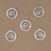4 pc. Wave Charm, Laser Cut Stainless Steel, 14mm x 12mm | MIS-272*