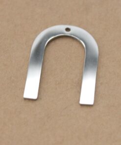 4 pc. Stainless Steel Horseshoe Charms, Rainbow Charms, 28mm x 20mm | TMP-028