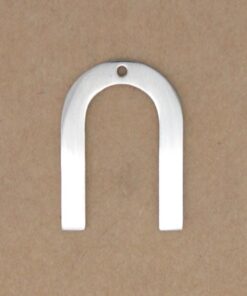 4 pc. Stainless Steel Horseshoe Charms, Rainbow Charms, 28mm x 20mm | TMP-028