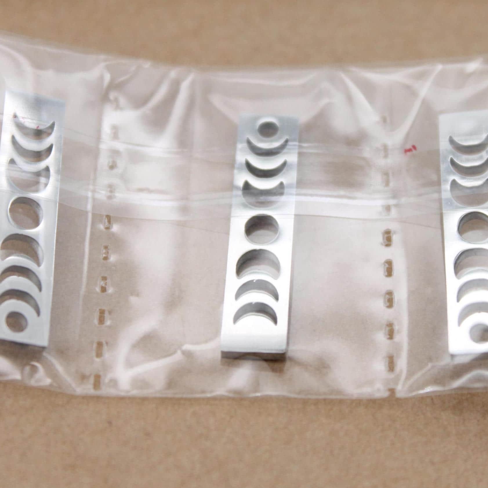 4 pc. Vertical Moon Phases Charm, Stainless Steel, 26mm x 6mm | MIS-387