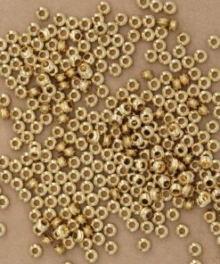 50 pc. Raw Brass Split Rondelle Beads, 4.5mm x 2.5mm | TMP-029