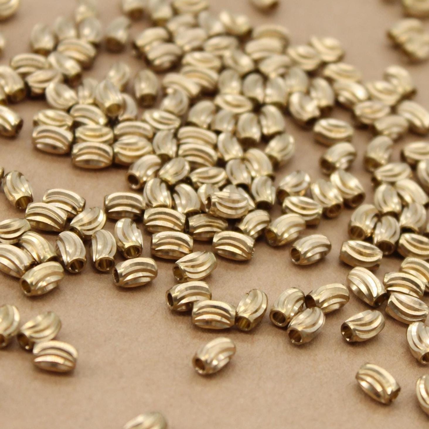 20 pc. Grooved Column Beads, 6mm x 4mm | TMP-030