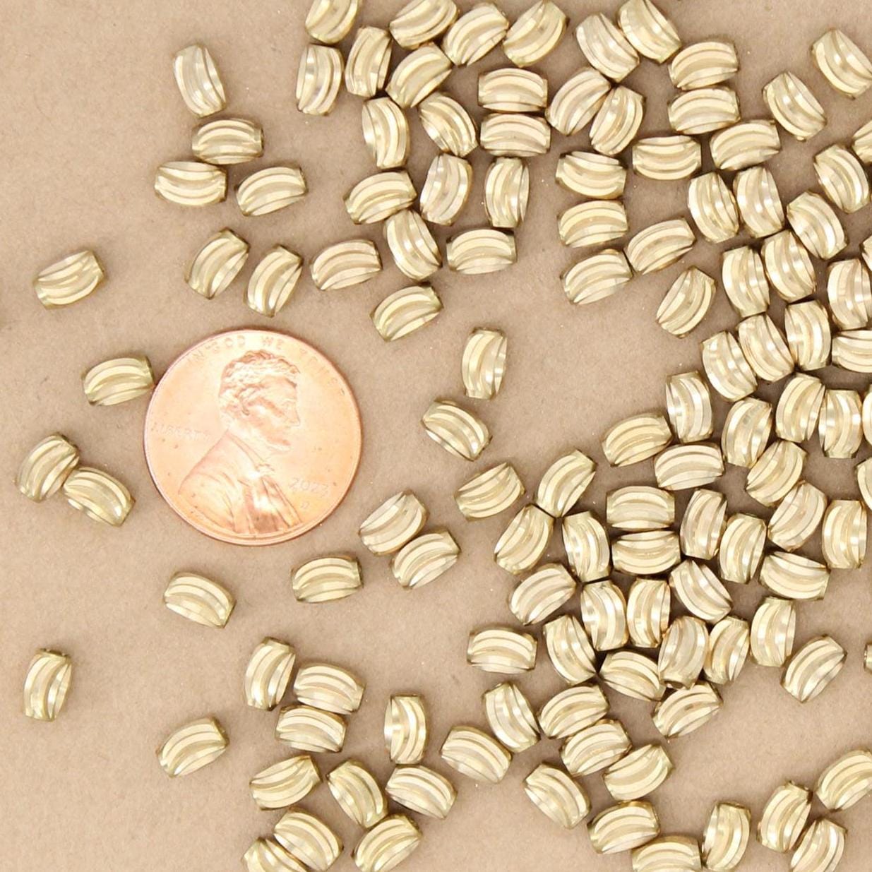 20 pc. Grooved Column Beads, 6mm x 4mm | TMP-030