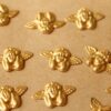 14 pc. Raw Brass Cherub / Angel Stampings: 17mm by 11mm - made in USA | RB-759