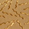 12 pc. Raw Brass Thin Squiggle Charms: 34.5mm by 3mm - made in USA | RB-944