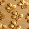 1 pc. Large Raw Brass Four Leaf Clovers: 25mm by 24mm - made in USA | RB-1006