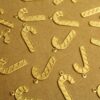 12 pc. Raw Brass Candy Cane Charms: 23.5mm by 12mm - made in USA | RB-1343