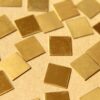16 pc. Tiny Raw Brass Squares: 12mm by 12mm - made in USA | RB-606