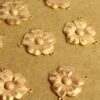 1 pc. Raw Brass Dogwood Flower Two Hole Connectors: 23mm by 20mm - made in USA, Five Petal Flower Cherry Blossom Spring Bloom | RB-1252