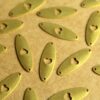 20 pc. Raw Brass Oval Connectors with Heart Cutouts: 19mm by 6.5mm - made in USA | RB-1277
