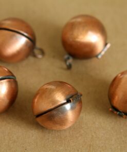 2 pc. Ball Locket Antiqued Copper | LOC-023
