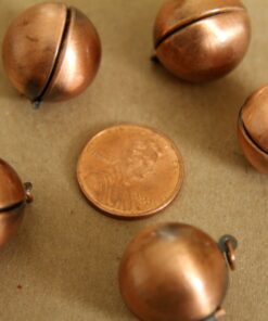 2 pc. Ball Locket Antiqued Copper | LOC-023