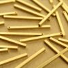 10 pc. Raw Brass 3D Bar Charms: 40mm by 2.5mm | MIS-030*