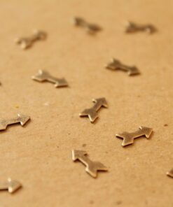 24 pc. Tiny Antique Brass Plated Arrows: 8mm by 3.9mm - made in USA | AB-031