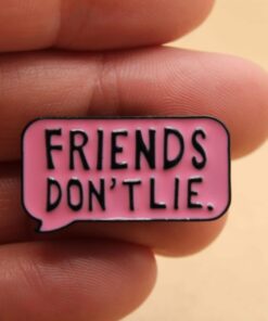 1 pc. Friends Don't Lie Enamel Pin Brooch, 28mm x 15.5mm | TMP-033