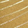 10 ft. Bright Silver Plated Brass Cable Chain, Soldered, 2.5mm by 2mm by 0.45mm | CH-006-10ft