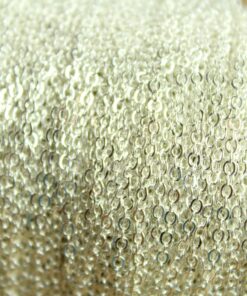 10 ft. Bright Silver Plated Brass Cable Chain, Soldered, 2.5mm by 2mm by 0.45mm | CH-006-10ft