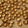 10 pc. Tiny Raw Brass Round Bezel Cups: 4.5mm diameter - made in USA | RB-556